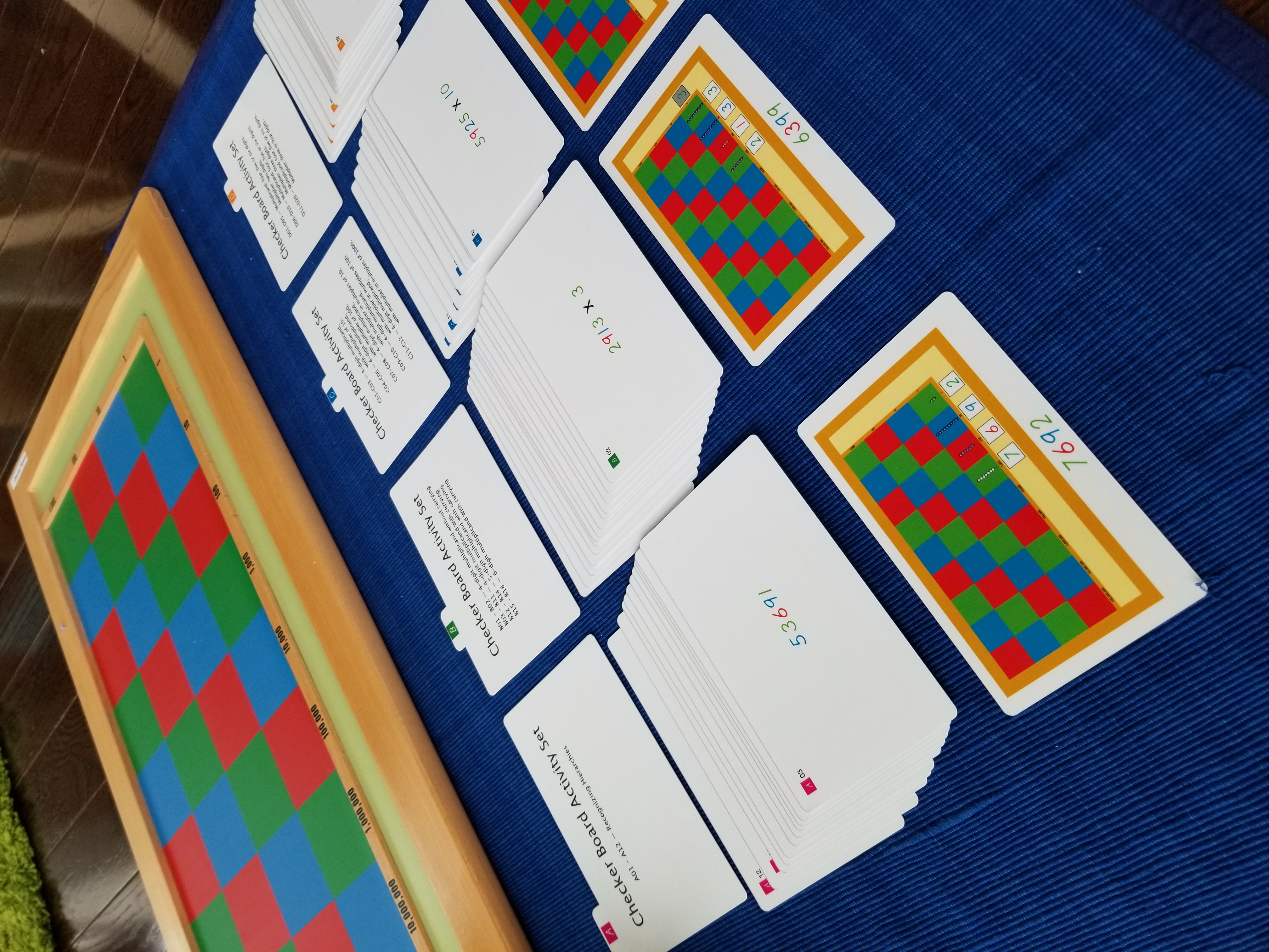 Checker Board with Activity Cards