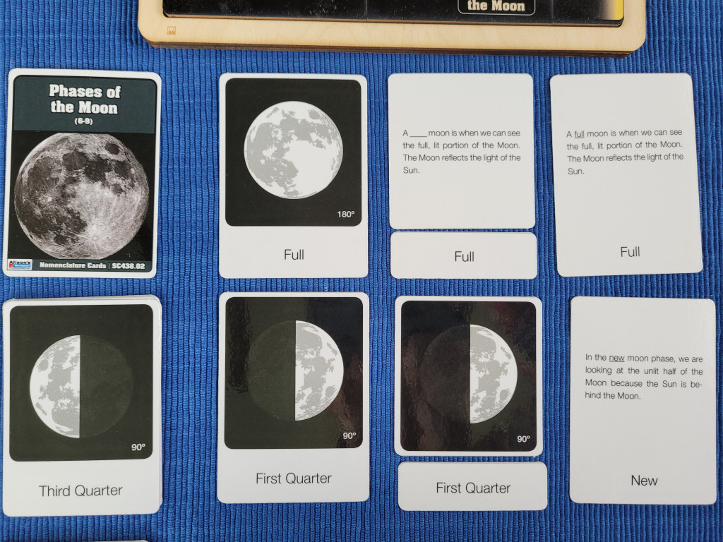 The Phases of the Moon Nomenclature Cards