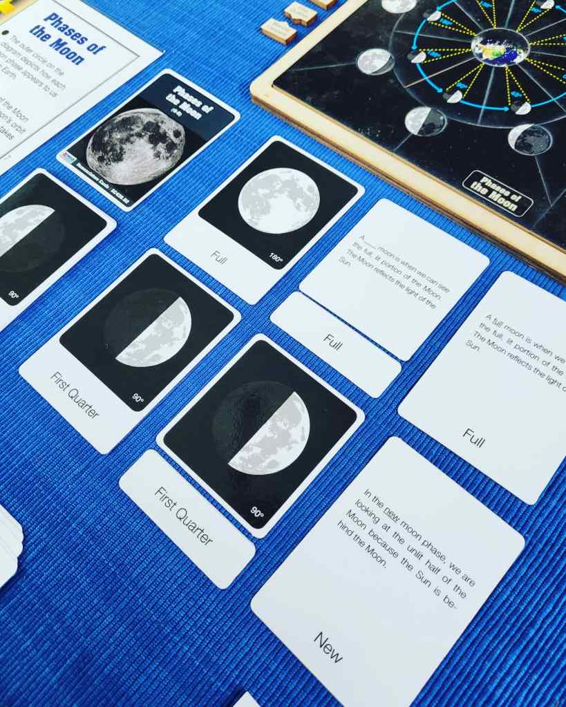 The Phases of the Moon Nomenclature Cards