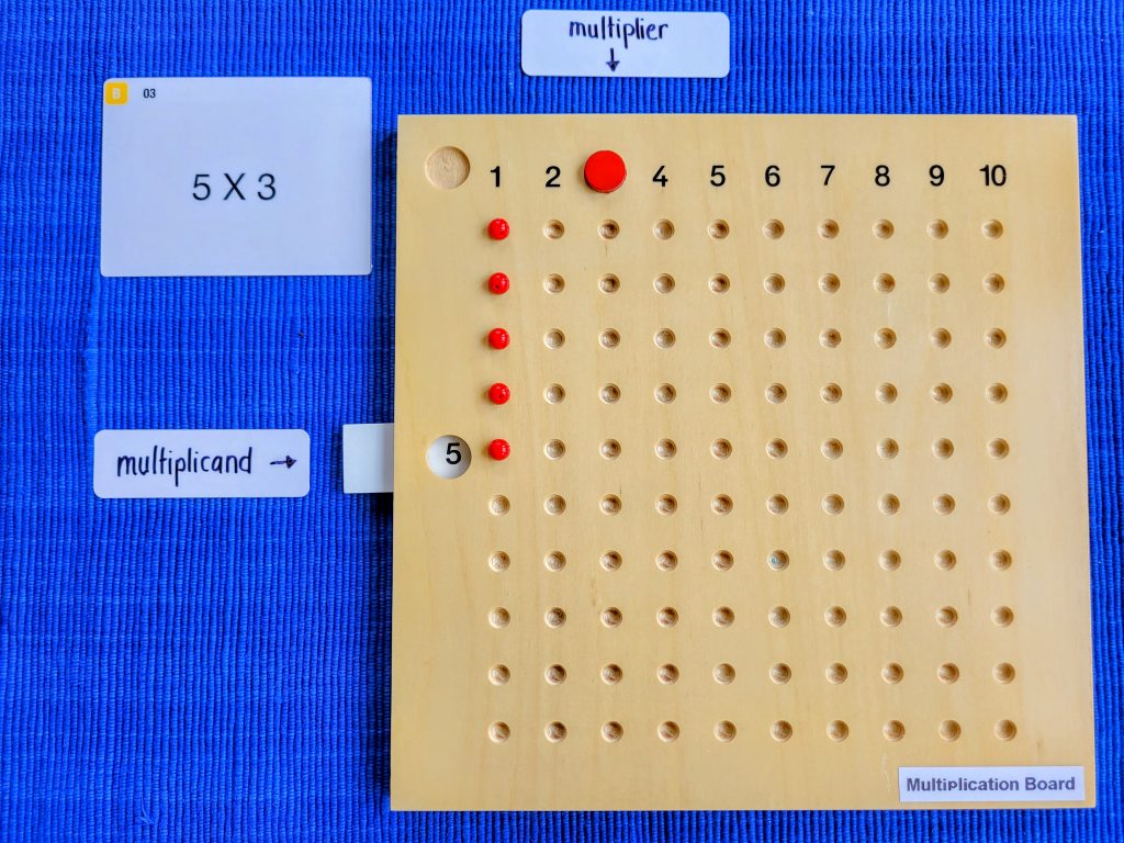 Multiplication Bead Board Activity Cards
