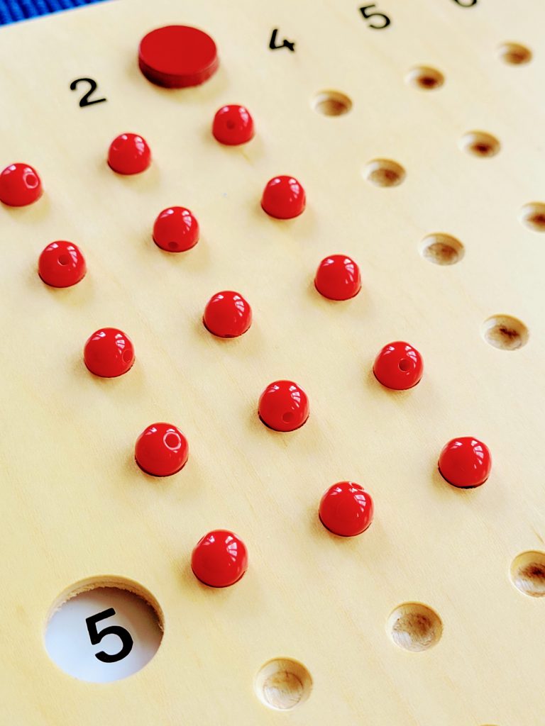 Multiplication Bead Board Activity Cards