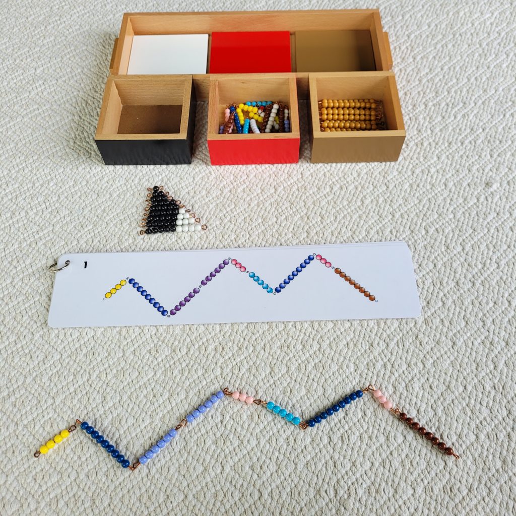 colored bead snake