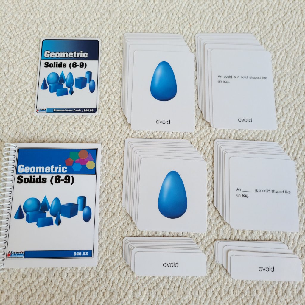 Geometric Solids Nomenclature Cards 6-9 