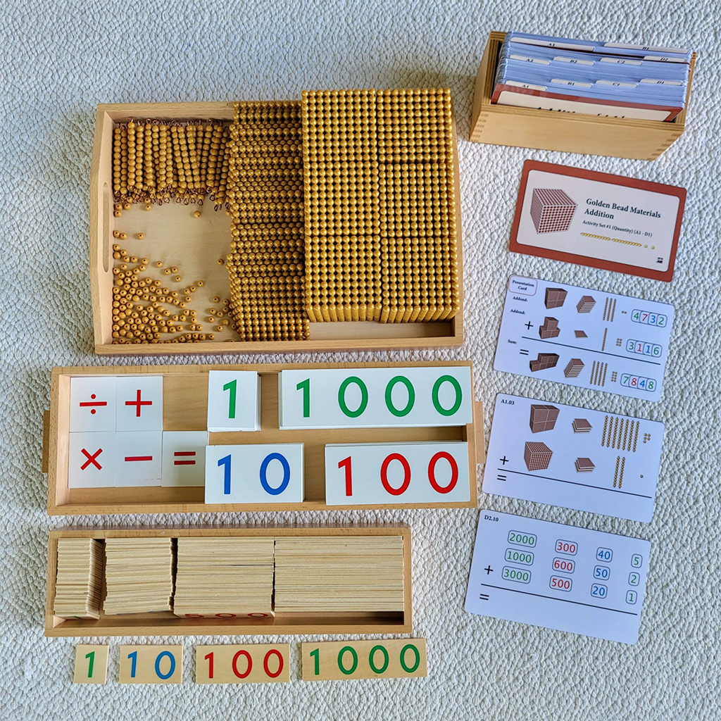 GOLDEN BEAD BANK GAME AND ACTIVITY SETS