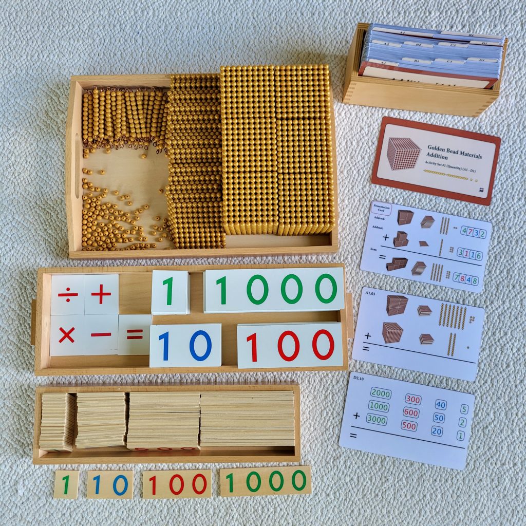 Golden Bead Bank Game and Activity Sets