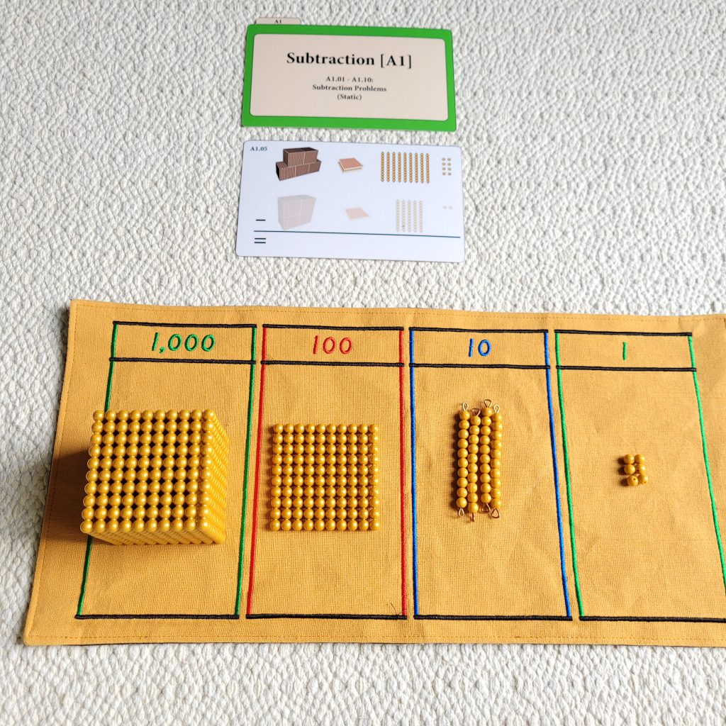 Montessori Golden Bead Bank Game
