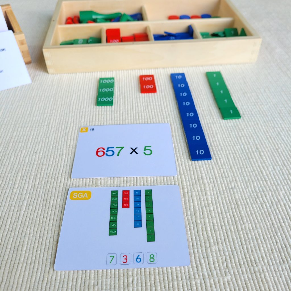 Montessori Stamp Game