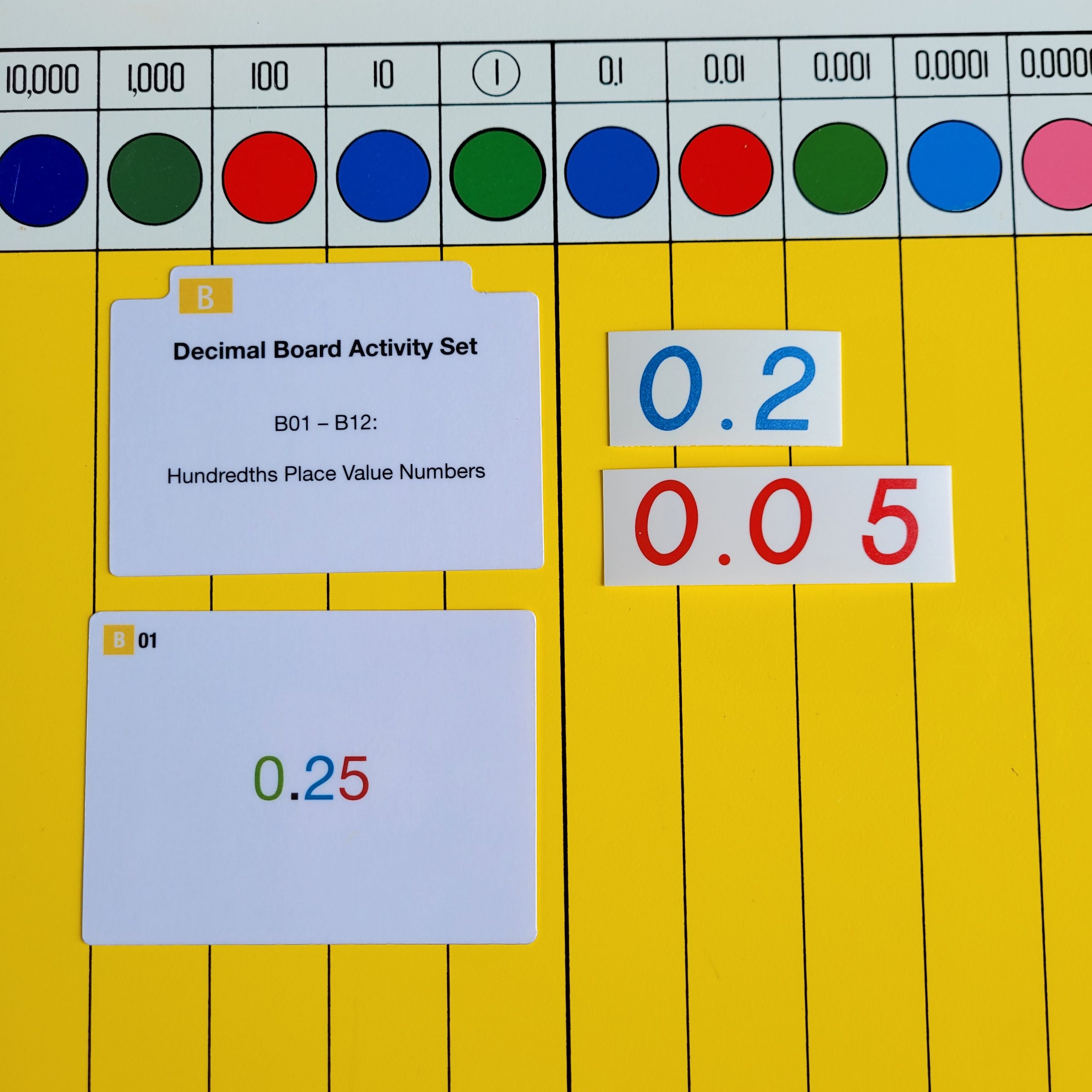 The Decimal Board, Age 8+ - Alison's Montessori Blog