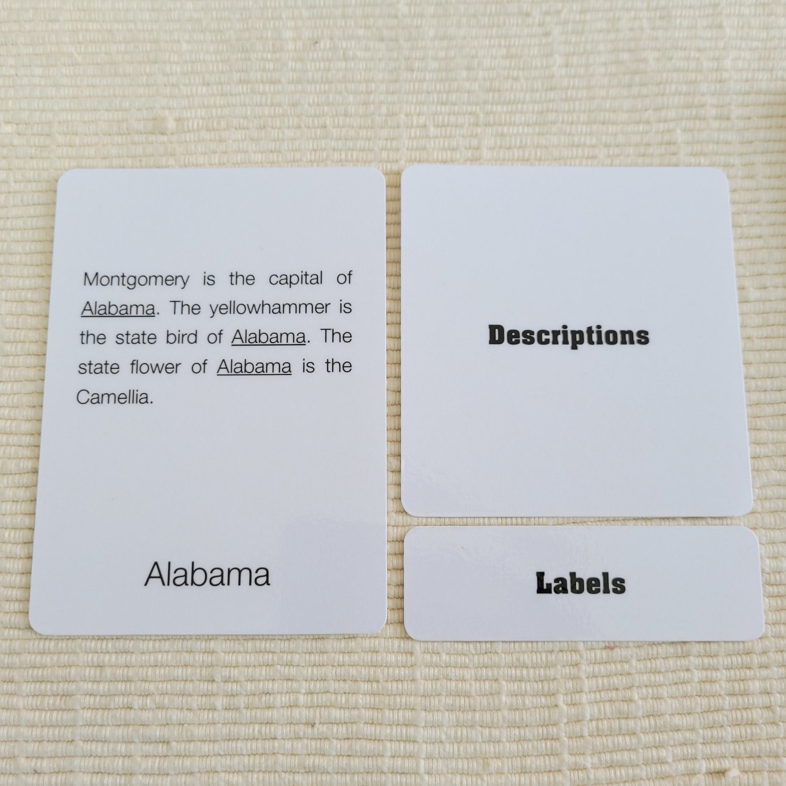 Montessori Three-Part Cards