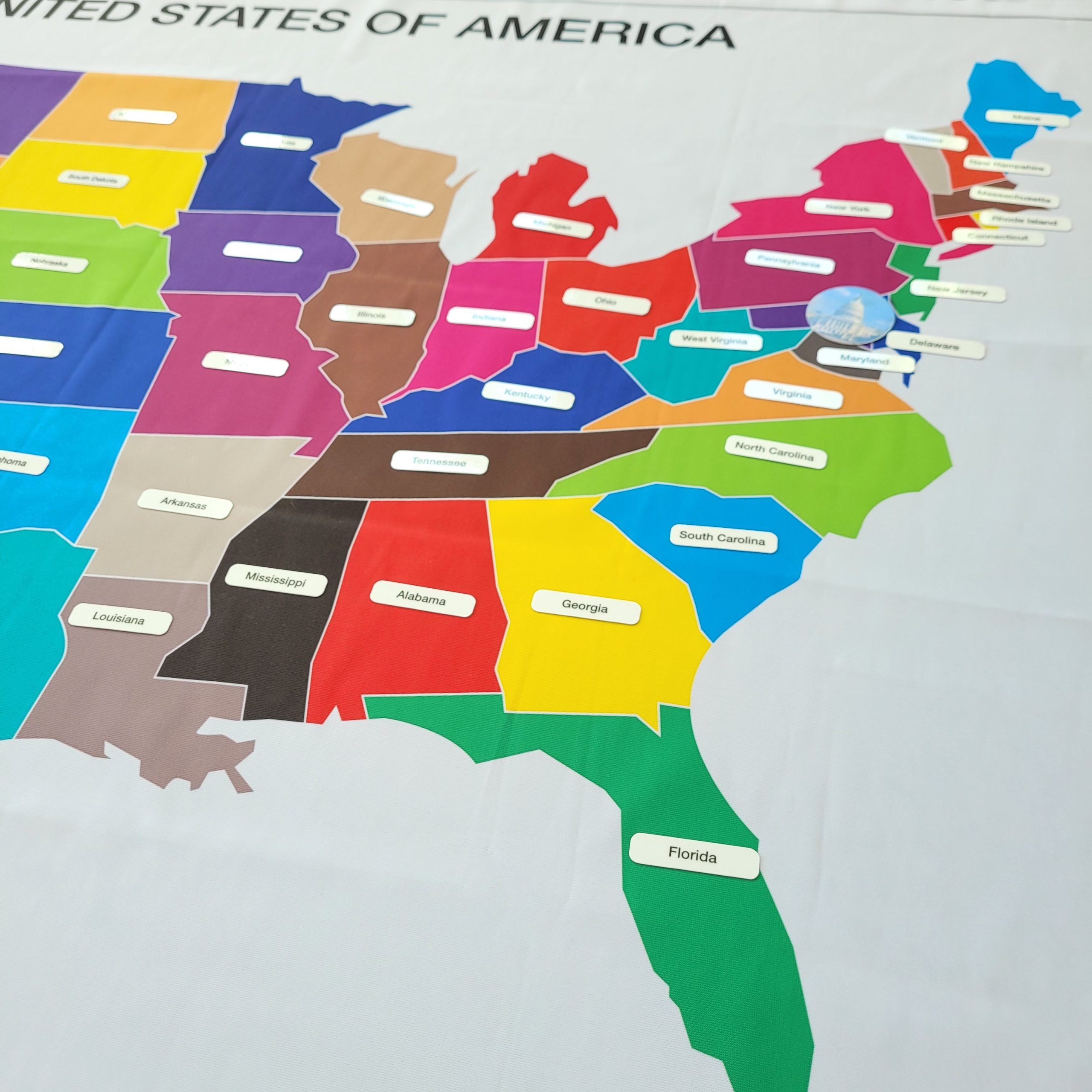 USA State Study - Mute Chart, Cutouts