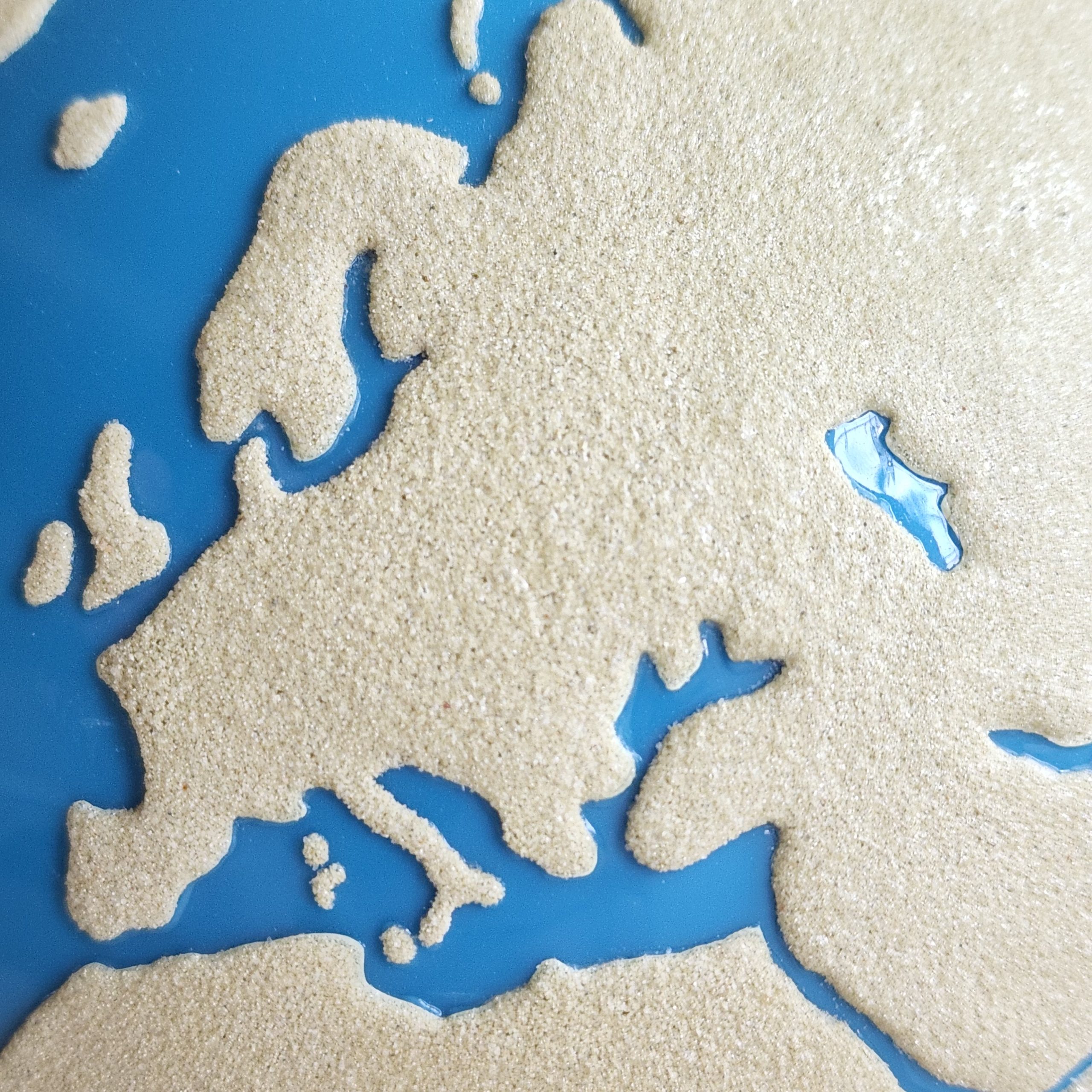 Sandpaper Globe of Land & Water