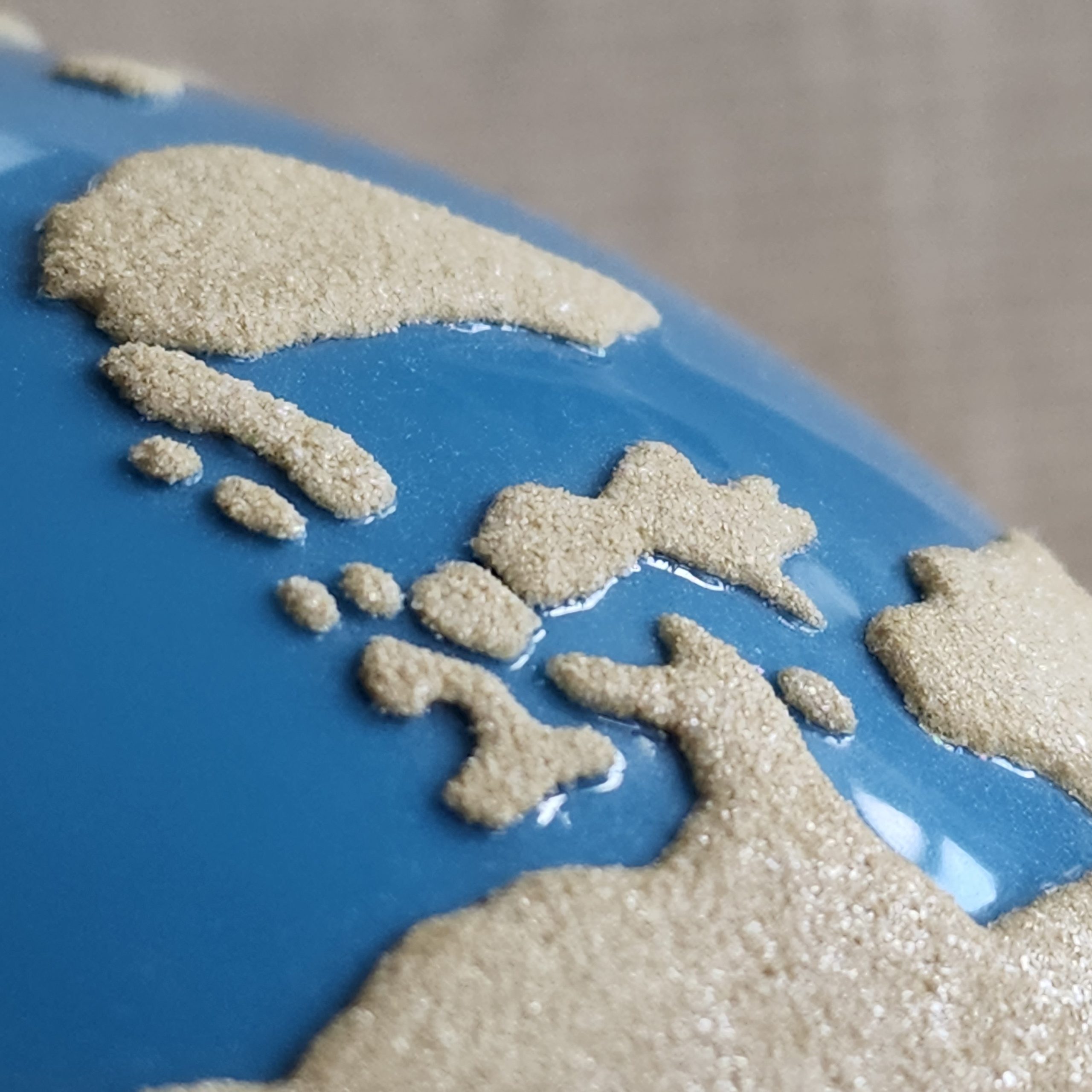 Sandpaper Globe of Land & Water