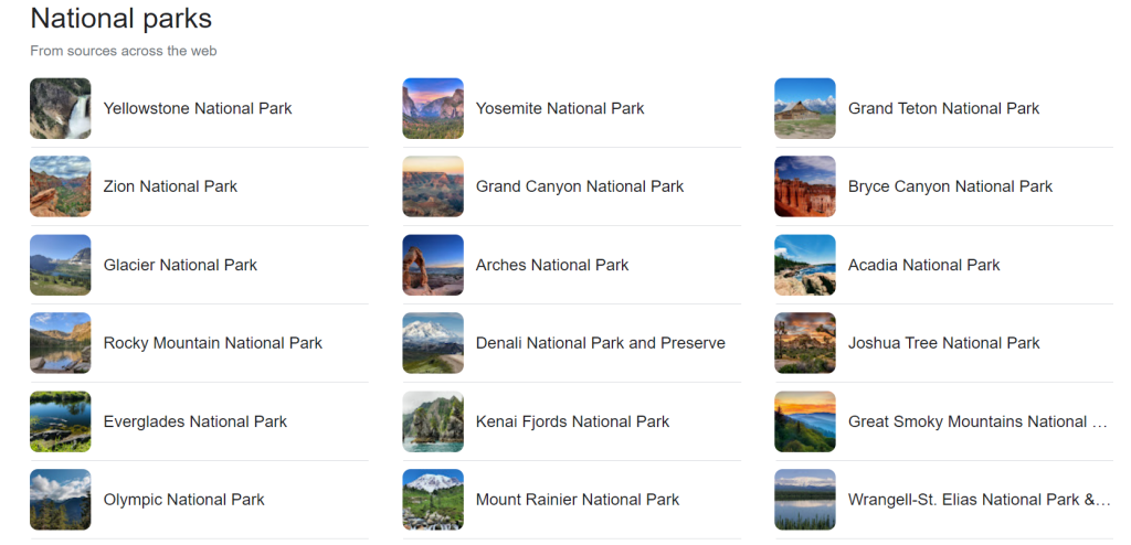 National Parks