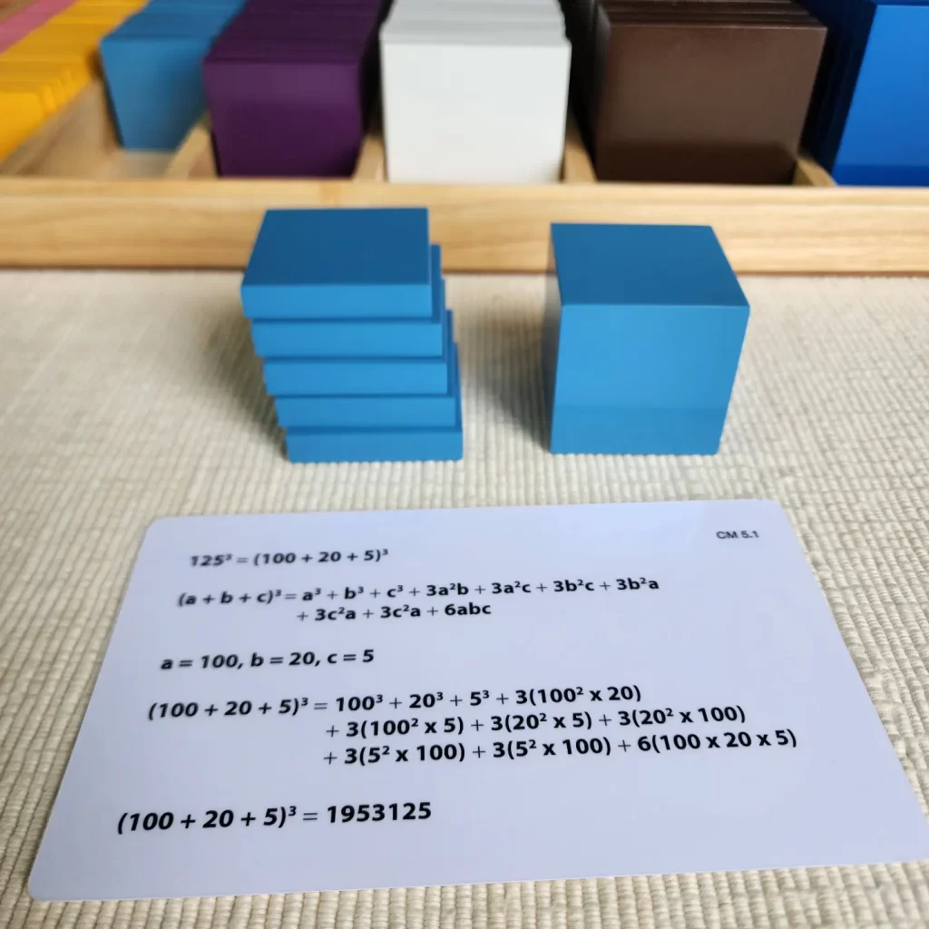 Montessori CUBING MATERIAL