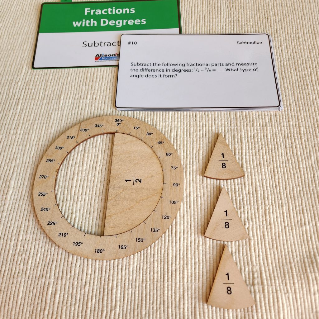 Fractions with Degrees Activity Set