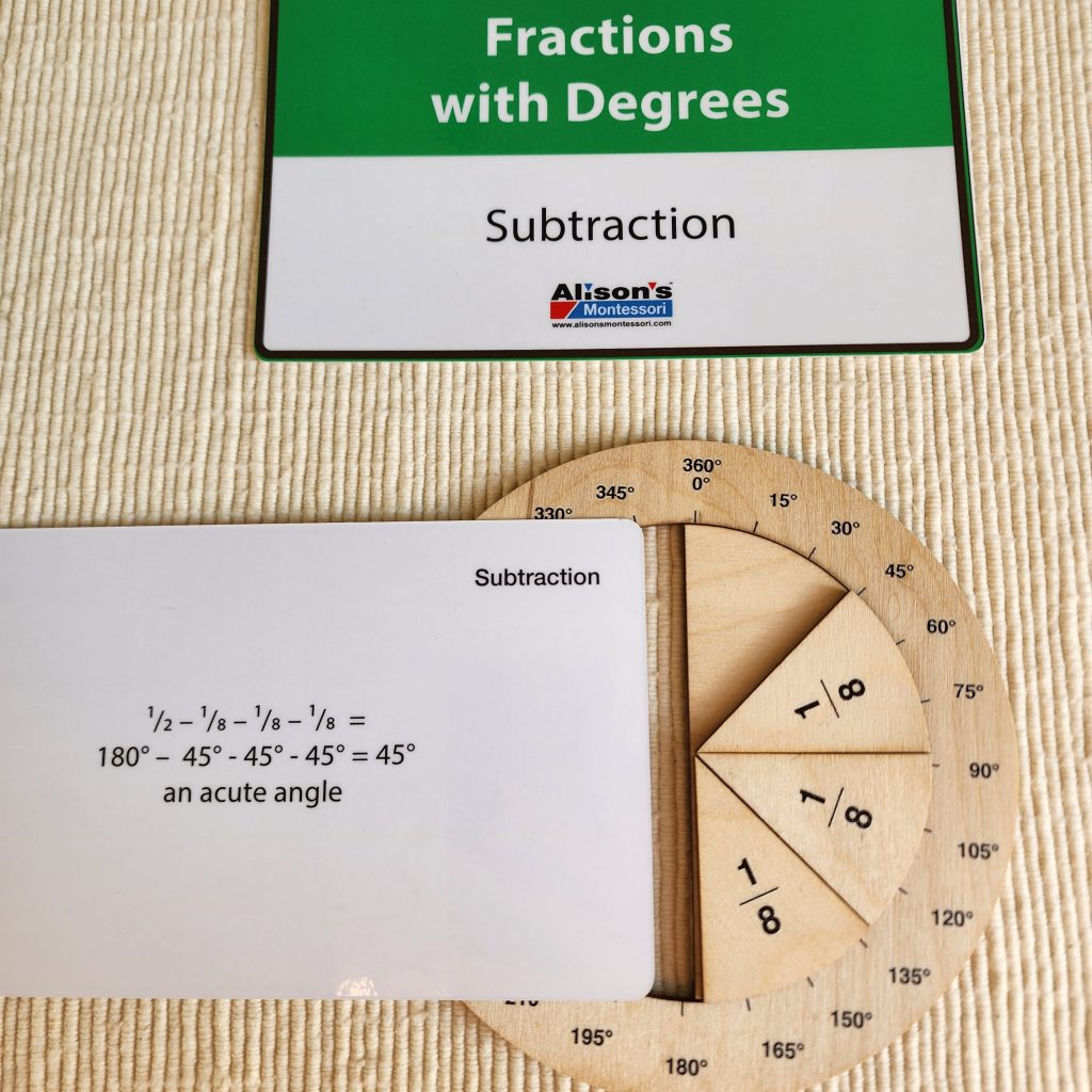 Fractions with Degrees Activity Set