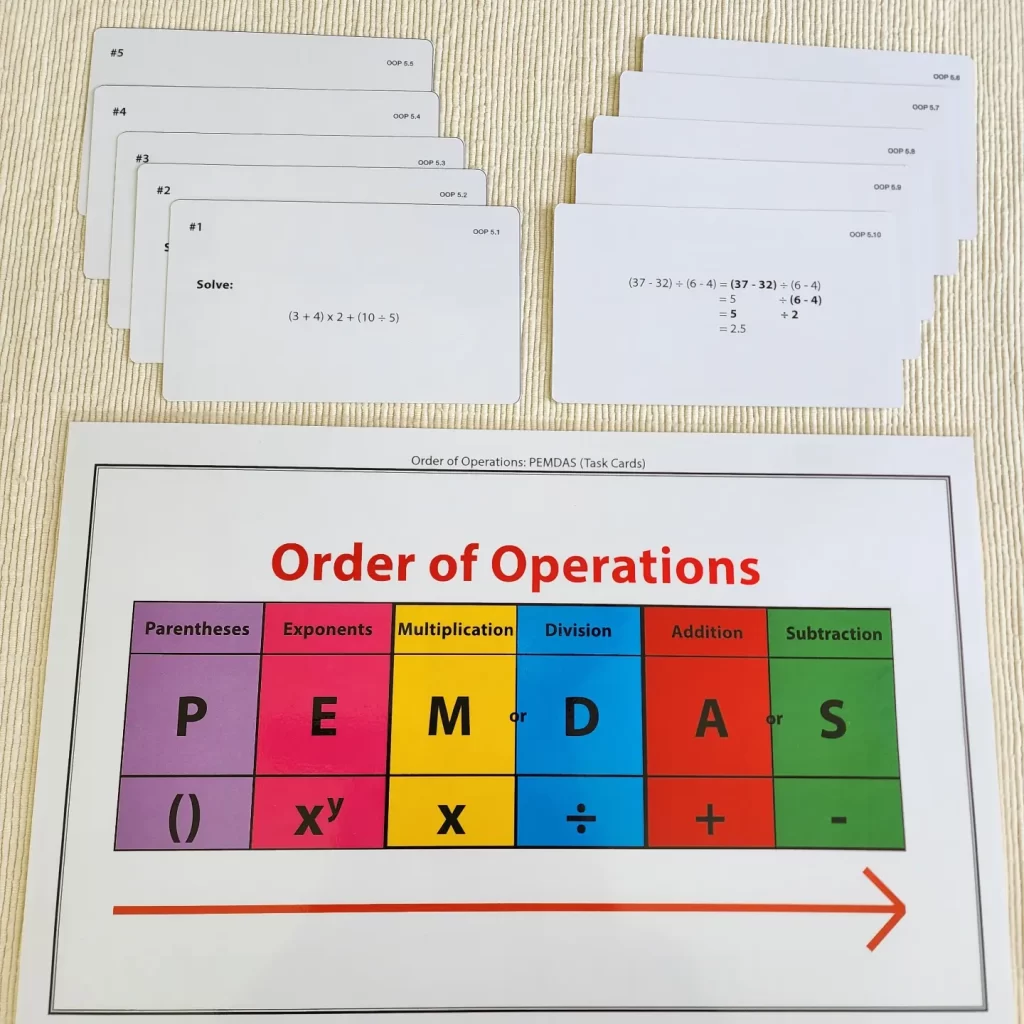 Order of Operations: PEMDAS