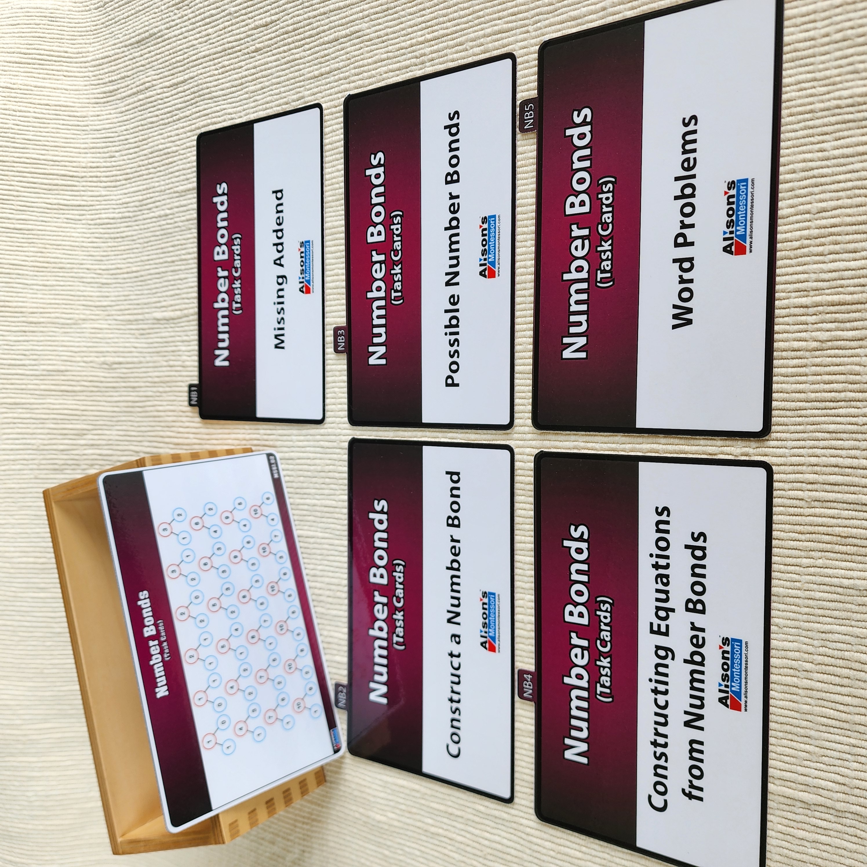 Number Bonds – Task Cards, Ages 6-9