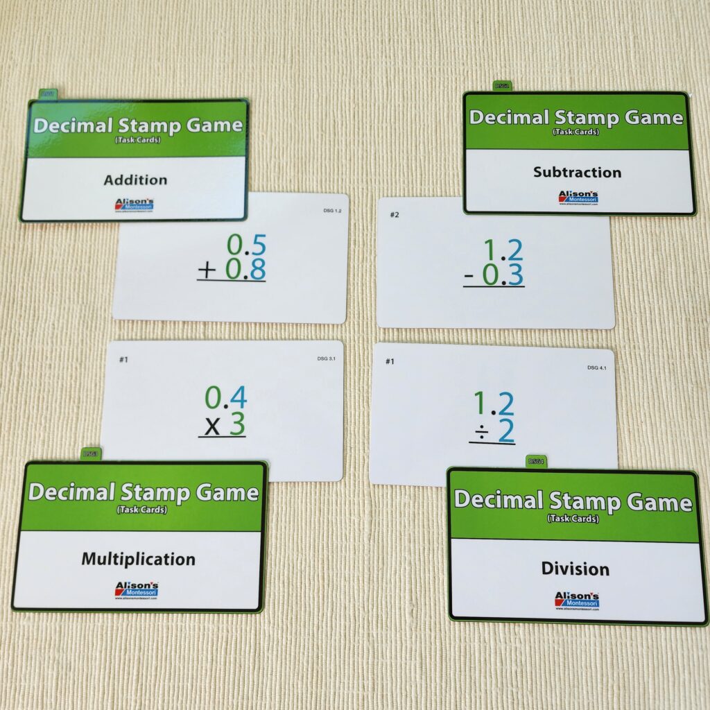 Decimal Stamp Game