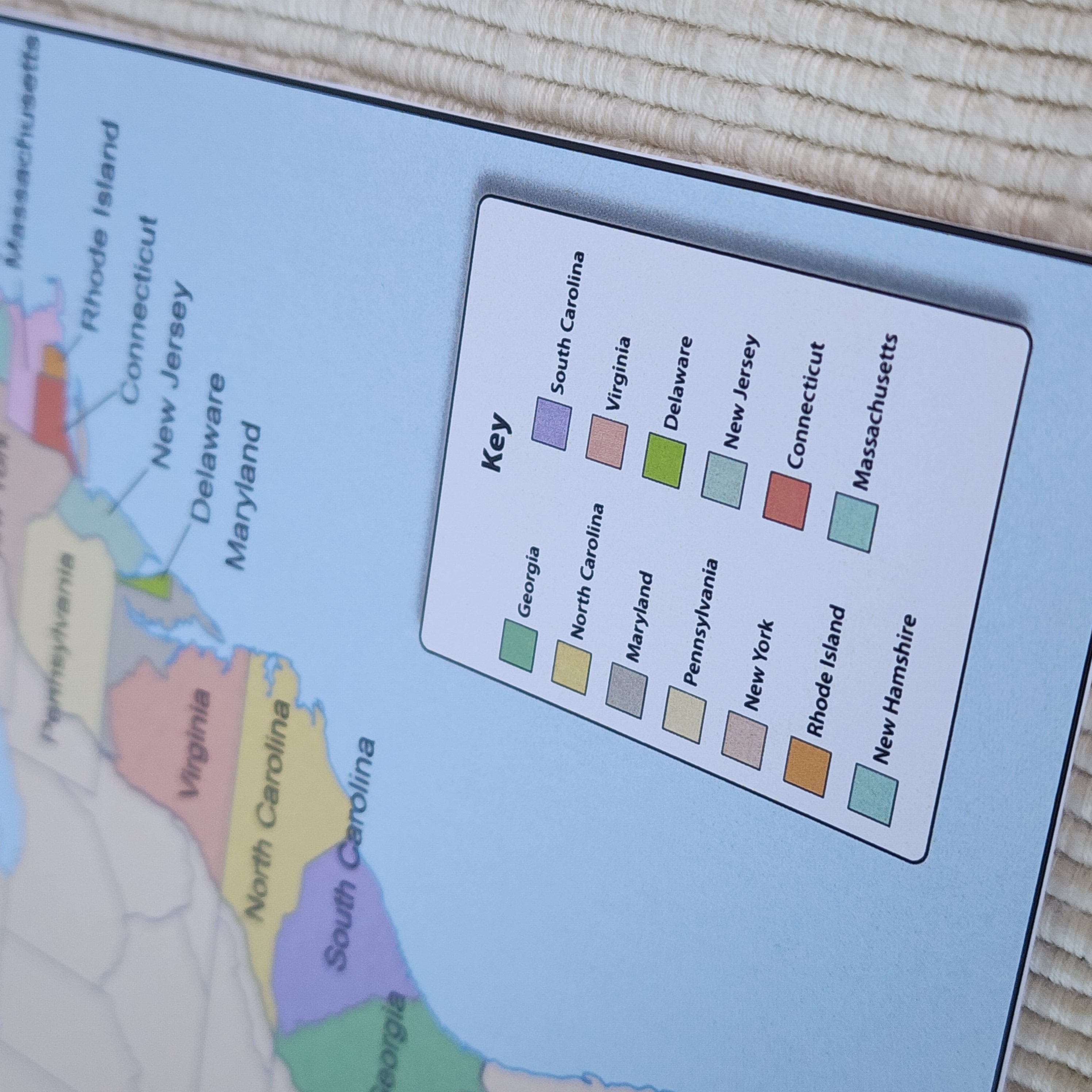 13 Colonies of the U.S.