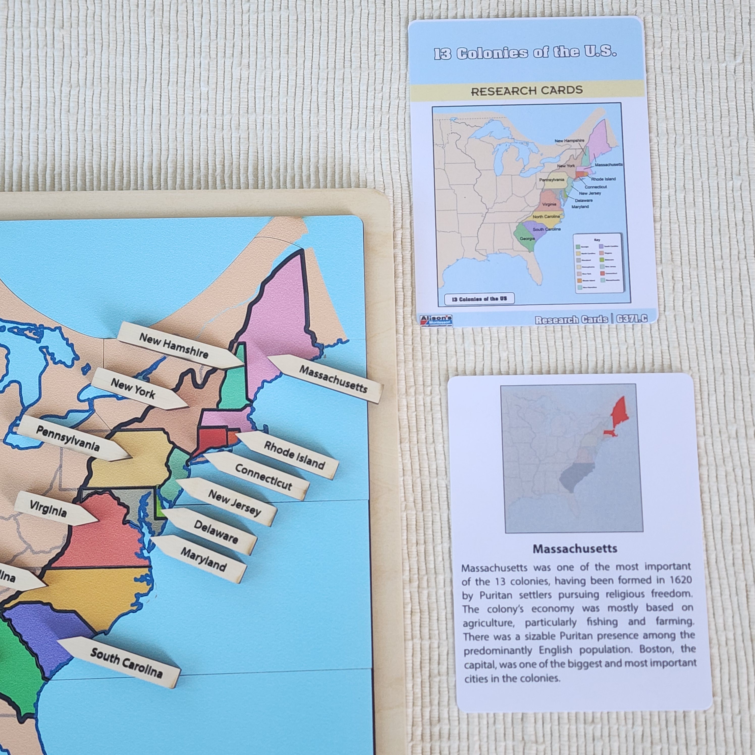 13 Colonies of the U.S.