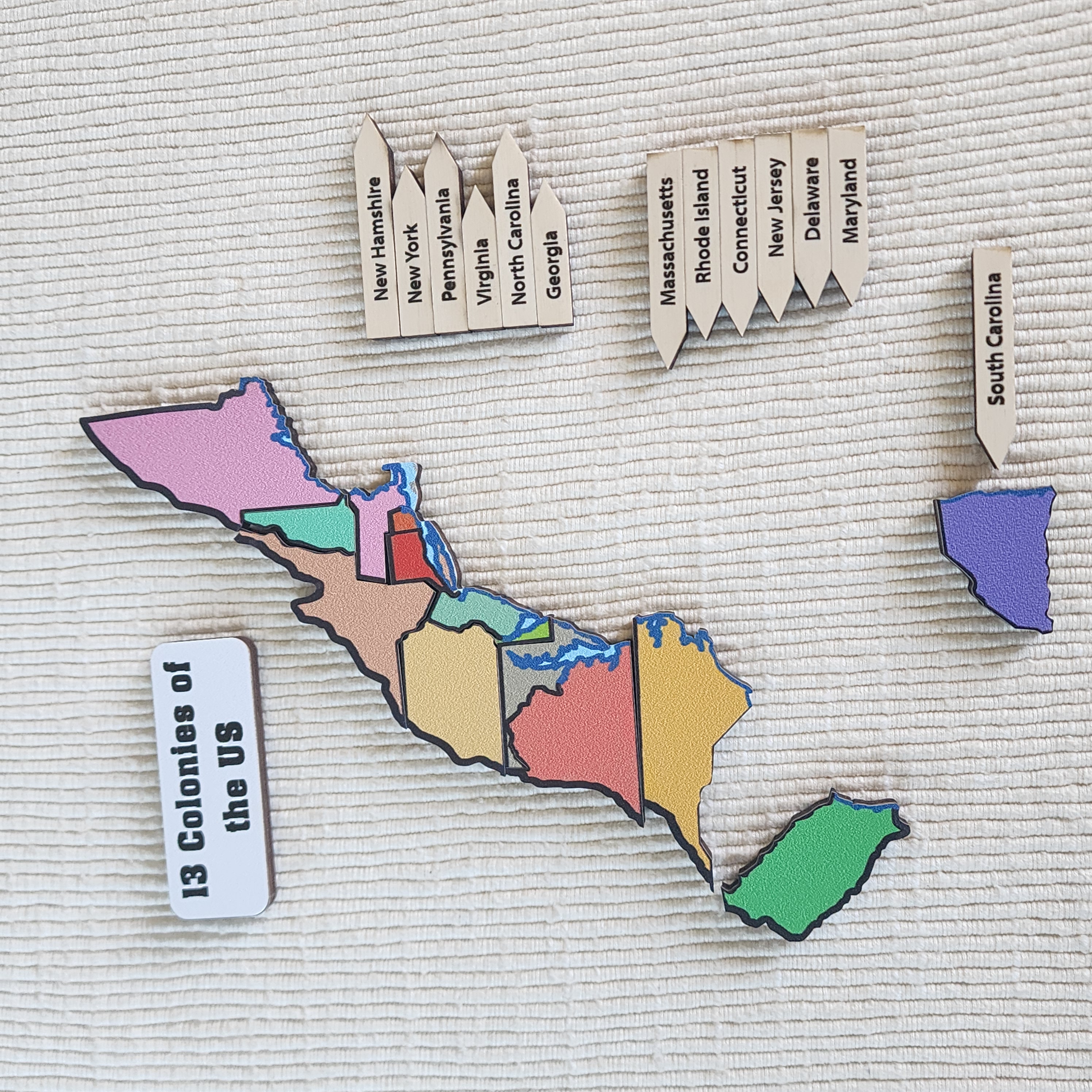 13 Colonies of the U.S.