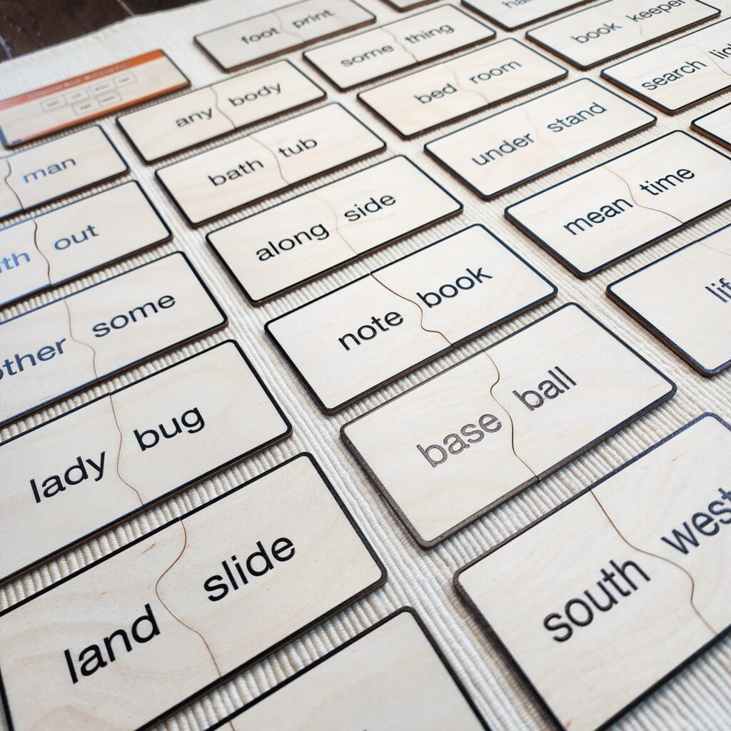 Compound Words Progression, Ages 3-9